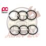 Jeu de segments moteur 602cc 1.75/2/3.5 MAHLE 74 mm pour 2cv Méhari Dyane Acadiane