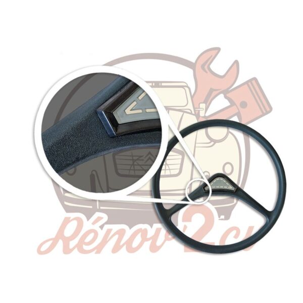 Volant 2cv style Quillery couleur Bleu – Image 2