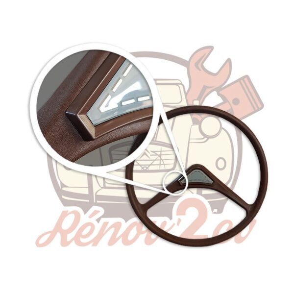 Volant 2cv style Quillery couleur Marron – Image 2