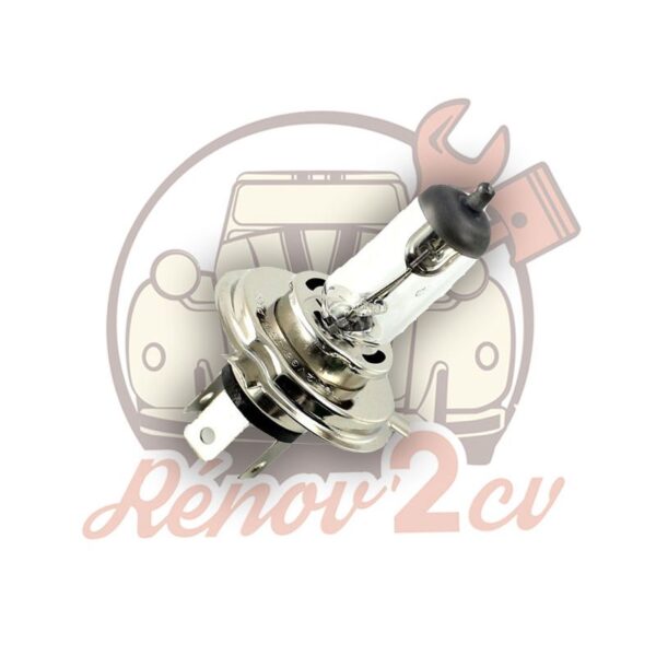 Ampoule de phare blanche 12V H4 60/55W P43T
