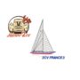 Autocollant bateau pour 2cv france trois