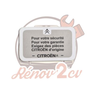 Autocollant Citroën pièces d’origine avant 1977