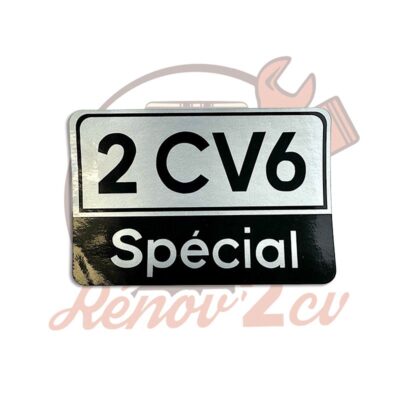 Autocollant rectangulaire 2CV6 SPECIAL