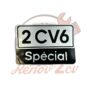 Autocollant rectangulaire 2CV6 SPECIAL