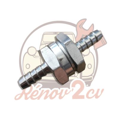 Clapet anti-retour 6mm pour tuyau d’essence 2cv Méhari Dyane Acadiane