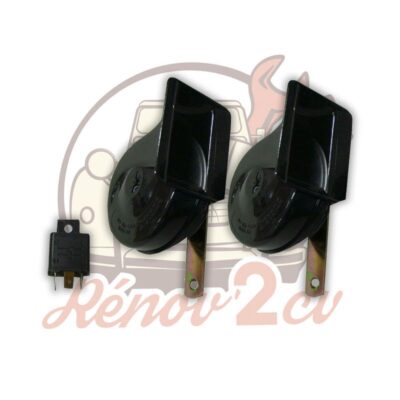 Double avertisseur aigu et grave 12 Volts
