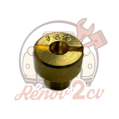 Gicleur d’essence 165 grand modèle pour carburateur 2cv Méhari Dyane Acadiane