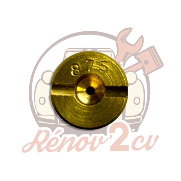 Gicleur d'essence 87.5 grand modèle pour carburateur 2cv Méhari Dyane Acadiane – Image 2
