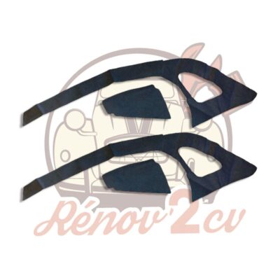 Kit habillage interieur pour Dyane couleur NOIR avec 3ème vitre