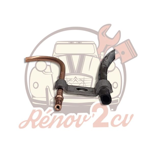 Pincette métallique pour la fixation tuyau essence et frein sur 2CV Méhari Dyane Acadiane Ami6 et Ami8 – Image 2