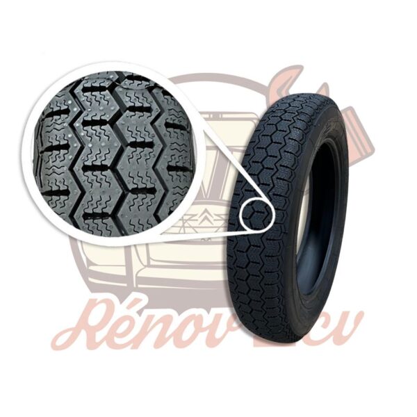 Pneu MICHELIN 2cv Méhari Dyane Acadiane 135/15 ZX – Image 2