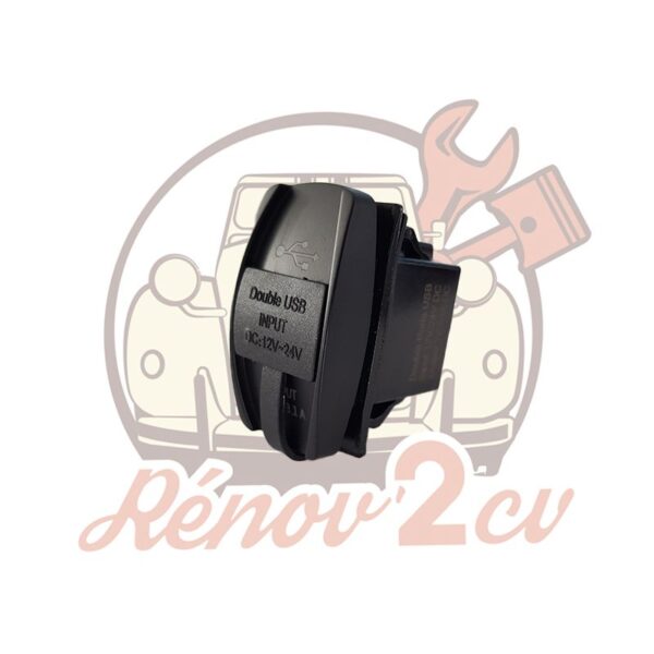 Prise chargeur USB 2cv Mehari Dyane Acadiane Ami – Image 2
